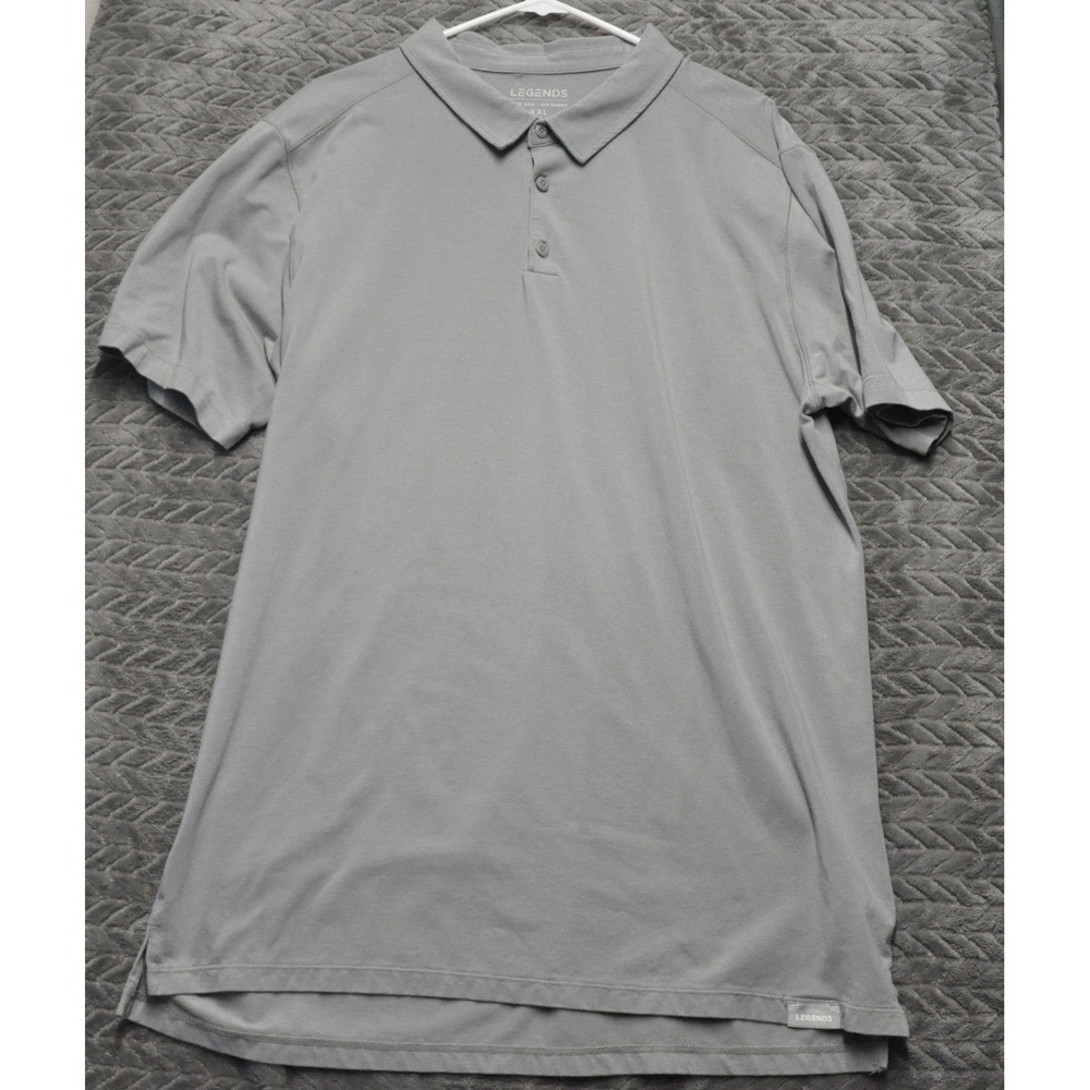 Legends Polo Shirt‎ XXL Grey Excellent Cotton Lyocell Performance (1793)